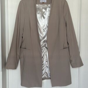 Calvin Klein Women's Beige Blazer